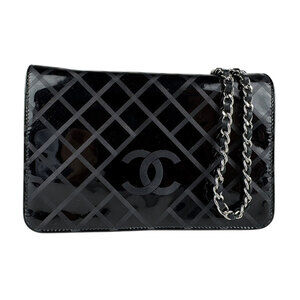 CHANEL Black Leather Wallet